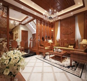 Thiết kế nội thất biệt thự tân cổ điển nhà Chú Mạnh tại Tây Hồ
