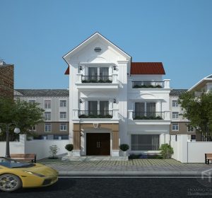 Thiết kế nội thất biệt thự kiểu đơn giản tại Vinhome Riverside Long Biên Hà Nội